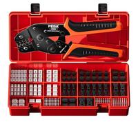 PEBA Crimping Tool and JST Connector Kit - 19 Types of 2.5 mm JST-XH Connectors & JST-SM Contacts and Housings, with Ratchet Micro Pin Crimper for DIY Electronics - Suitable for 0.03-0.5 mm² Wires