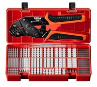 PEBA Crimping Tool Kit, 22 Types JST-SH 1mm/GH 1.25mm/ZH1.5mm, Wire Crimping Pliers 0.03-0.34mm² for 1mm-2mm Pitch Terminals Micro Ratchet Connectors