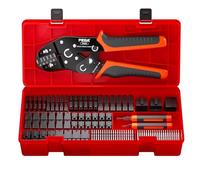 PEBA Micro-Fit 3.0 Crimping Pliers Set with 2-10 Pin 2-Row Sockets & Plugs, 0.03-0.5 mm² Precise Crimping Pliers for 2.0-3.0 mm Pitch, Compatible with Molex Micro-Fit, Dupont, TE EI Series Terminals
