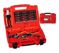 PEBA Solar crimping tool set for 1.5-6.0 mm² solar panel PV cable, in able plug, wire stripper, cable cutter, wrench for solar plug and top tool box, (3GFGJX)