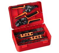 PEBA Solar Plug Crimping Tool Set, 14 Pairs IP68 Solar Plug, Crimper, Solar Crimp Pliers 1.5-6.0 mm² for Solar Panel PV Solar Cable, with Pro Wire Stripper, Crimping Tool for Solar System Photovoltaic
