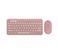 Logitech Pebble 2 Combo, Wireless Keyboard and Mouse, Quiet and Portable, Customizable, Logi Bolt, Bluetooth, Easy-Switch for Windows, macOS, iPadOS, Chrome - Tonal Rose