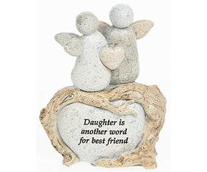 Pebble Art Angel Daughter Ornament