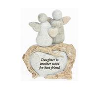 Pebble Art Angel Figurine - Daughter