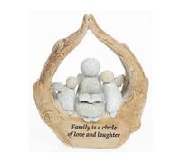 Pebble Art Angel Figurine - Family