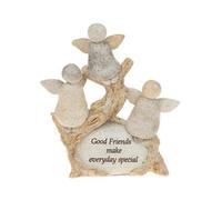 Pebble Art Angel Figurine - Friends