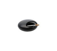 Pebble Ashtray With Lid(black)
