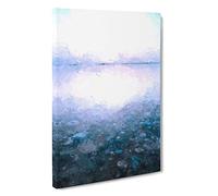 Pebble Beach Canvas Print | Gallery Wrapped 30mm Frame Wall Art | 30x20 inches | Ready to Hang | Modern Seascape Picture | Living Room Bedroom Lounge Office
