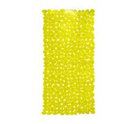 Pebble Design Rectangular PVC Bath Mat, Lime Green