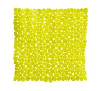 Pebble Design Square PVC Bath Mat, Lime Green