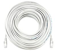 Pebble Eleven 40M Extra Long Premium CAT5e Ethernet Cable Patch Wire Cord Internet Lead White