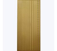 Pebble Eleven Assorted Gold Border Craft Stickers - Self Adhesive Outline Edge Trim for Card Making, 1 Sheet, 10cm x 24cm