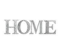 Pebble Eleven Home Decor Diamante Silver Glitter Letters Wall Art Dining Living Room Kitchen