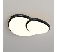 Pebble Flush Mount Ceiling Light with Dimming, Modern Chaner for Living Room, Bedroom, Restaurant - Remote Control Included