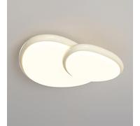 Pebble Flush Mount Ceiling Light with Dimming, Modern Chaner for Living Room, Bedroom, Restaurant - Remote Control Included