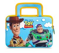Pebble Gear Toy Story 4 Tablet Carry Bag - Universal neoprene kids carry bag in Pixar Toy Story 4 characters Woody and Buzz Lightyear, for 7" tablets (Fire 7 Kids Edition), with durable zip