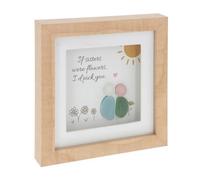 Pebble Glass Square Plaque - Sisters