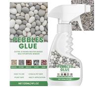 Pebble Glue,Glue Binder,Waterbased Bin/der for Pebbles & Stones on Borders,Resin Gravel Bin/der for Water-Based Stones,Bark,Patios & Garden Paths,Gravel Glue & Stone Glue Adhesive Outdoor