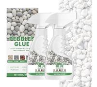 Pebble Glue, Stone Fixing Spray, Resin Gravel Binder for Water-Based Stones, Gravel on Borders, Patios & Garden Paths, Weather-Resistant, Child & Pet Friendly, Easy Application, 120ml (2)