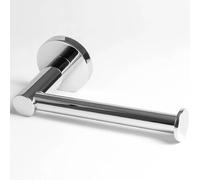 Pebble Grey™ London Toilet Roll Holder for Bathroom, Wall Mounted with Screws, Polished Toilet Paper Holder, Minimalist, Modern, Anti-Rust, Concealed Fixings - Chrome