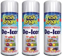 PEBBLE HUG 3 X 200ml Quick Ice Remover, Anti-Bacterial Fridge Freezer, De-Icer Spray, Genuine Fresh De-icer Spray, Fridge Cleaner, Essential Fridge Maintenance Solution