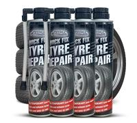 PEBBLE HUG 4X Emergency Flat Tyre Fix Spray, Handy Cans, Emergency Spray, Car Accessories Essential, Inflate Puncture Repair Kit, Puncture Repair Kit
