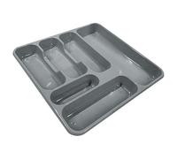 PEBBLE HUG 6 Compartment Tray, Easy-to-Clean, Long-Lasting Performance, Space-Saving Layout, Durable Construction, Kitchens, Dining Tables, Picnics, Parties, Restaurants, Homes, Offices, (Silver)