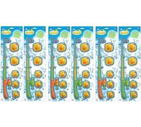 PEBBLE HUG 6Pc Duck Hooking Game for Kids, Hook Style Bath Toys for Toddlers, Bath Tub Pool Duck Hook Toy for Babies, for Birthday, Pool Parties, Christmas (Set of 6)