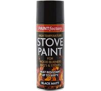 PEBBLE HUG Black Stove Paint, Heat Resistant Coal Black Spray Paint, Matt Black Spray paint for BBQ Grills, Firepits, Excellent Coverage and heat Resistant (400 ML) (Pack of 1)