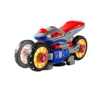 PEBBLE HUG Deformation Motorcycle, Hand-Eye Coordination, Motor Skills Development, 360° Rotating Stunt, Develop Creativity, LED Light & Music, Battery Operated, Fine Motor Skills