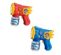 PEBBLE HUG Electric Bubble G-U-N, LED Lights, Encourages Imaginative Play, Enhances Hand-Eye Coordination, Easy One-Button Operation, Comfortable Grip, Battery Included, Random Colour