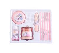 PEBBLE HUG Electric Stationery Set for Kids, 9 PCS Unicorn Horse Theme Cute Cartoon School Supplies, Rainbow Colours Gift for Girls Ages 4-10 The Classy Brand.