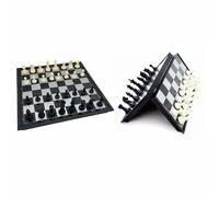 PEBBLE HUG Foldable Magnetic Chess, Problem-Solving, Hand-Eye Coordination, Lightweight and Portable, Perfect for Home, Office, School, Picnics, Educational Strategy Game, 24.7cm x 24.7cm