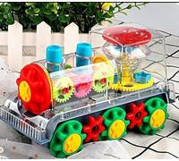 PEBBLE HUG Gear LED Flash Active Train, Transparent appearance, Best Gift For Kids, Train Fun Toy for kids, Easy to use, train games, Toy Train with Lights and Music