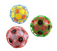 PEBBLE HUG Jumping Joggle Bopper Light Up Bouncing Vibrating Gleams Gift Toy, Fast Rotation, Gorgeous Light, Dynamic Music, Bouncy Ball for Training (3 Pcs)