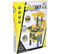 PEBBLE HUG Kids Tool Set Work Bench Holder Toy Play Set For Boys Construction Pretend Play Tool Set Gifts for Toddlers Boys Child, Stable, Interactive, Kids Tool DIY