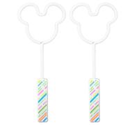PEBBLE HUG LED Mickey Light-Up Wand, Battery-Operated, Enhancing Hand-Eye Coordination, Imaginative Play, Perfect For Parties, Festivals, Long-Lasting Use, On/Off Switch, (2 Pcs)