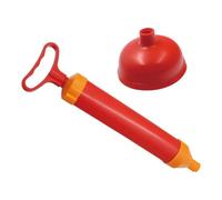 PEBBLE HUG Manual Drain Cleaner Pump, Powerful Suction and Pressure Action, Multi-Purpose Sink, Basin, Toilet, Bathroom, Mess-Free Clog Removal, Easy Operation, Lightweight Design