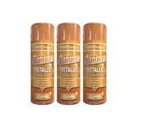 PEBBLE HUG Metallic Copper Spray Paint, Fast-Drying Formula, DIY Enthusiasts, Interior & Exterior Use, All Purpose Spray Paint For Metal, Wood, Plastic, 200ml, (3 Pcs)