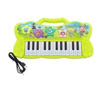 PEBBLE HUG Multifunctional Electronic Organ Piano Keyboard Toy with Light, Educational Learning Toys Birthday Gifts for Kids Age 3+, 24 Keys Electronic Piano for Kids (Green)