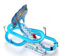 PEBBLE HUG Penguins Race And Slide Racetrack, Climbing Stairs, Music And Sound, Easy To Assemble, Vibrant Design, Sturdy Construction, Educational Playset
