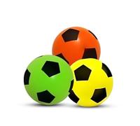 PEBBLE HUG Soft Foam Sponge Ball, Promotes Hand-Eye Coordination, Easy to Grip, Lightweight Design, Physical Activity, Ideal for Indoor and Outdoor Fun, Random Colour, (3 Pcs)