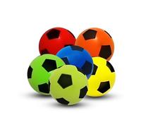 PEBBLE HUG Soft Foam Sponge Ball, Promotes Hand-Eye Coordination, Easy to Grip, Lightweight Design, Physical Activity, Ideal for Indoor and Outdoor Fun, Random Colour, (6 Pcs)
