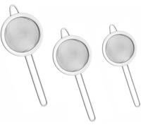 PEBBLE HUG Strainer Fine Mesh Sieve, Long-Lasting Performance, Comfortable Grip, Sleek Design, Sturdy Construction, Ergonomic Design, Reliability, (7cm 8cm 10cm), (1 Pcs)