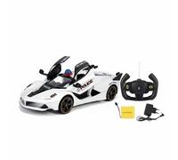PEBBLE HUG Top-Speed RC Police Sports Car, LED Lights, Sound Hand-Eye Coordination, Fine Motor Skills, Rechargeable Battery, Indoor And Outdoor Fun, Imaginative Play, Long-Lasting