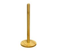 PEBBLE HUG, Wooden Kitchen Paper Towel Tissue Roll Holder Pole Rack Stand Dispenser, Stand Organizer Simply Standing Countertop Wooden Paper Roll Holder Kitchen (1Pcs)