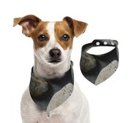 Pebble Stone Pattern Print Cotton Pet Scarf Christmas Accessory for Dogs and Cats Winter Warmer Stylish Gift