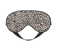 Pebble Stone Printing Versatile Rest Helper, Soft Sleep Eye Mask Double-Sided for Yoga,Camping,Soft Sleep Eye Mask