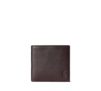 Polo Ralph Lauren Mens Pebbled Leather Billfold Wallet - Colour: 002 Brown - Size: One Size One Size
