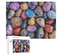Pebbles and Rocks 500 Piece Jigsaw Puzzle for Adults Challenging Puzzles for Cognitive Workout Unique Shaped Jigsaw Puzzle Relaxing Gift Home Wall Decor